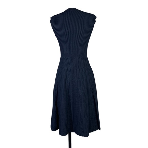 Rebecca Taylor Tailored navy blue sleeveless dress size small - Picture 4 of 9